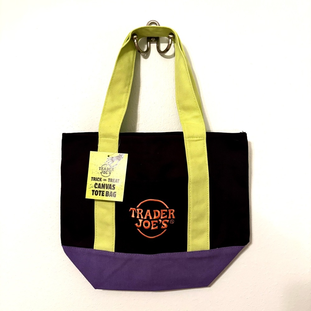 NWT Trader Joe’s Halloween 2025 Multicolor MINI Viral Tote, Trick or Treat
